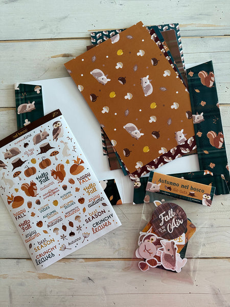 SET CREATIVO “AUTUNNO NEL BOSCO” Paper Plane