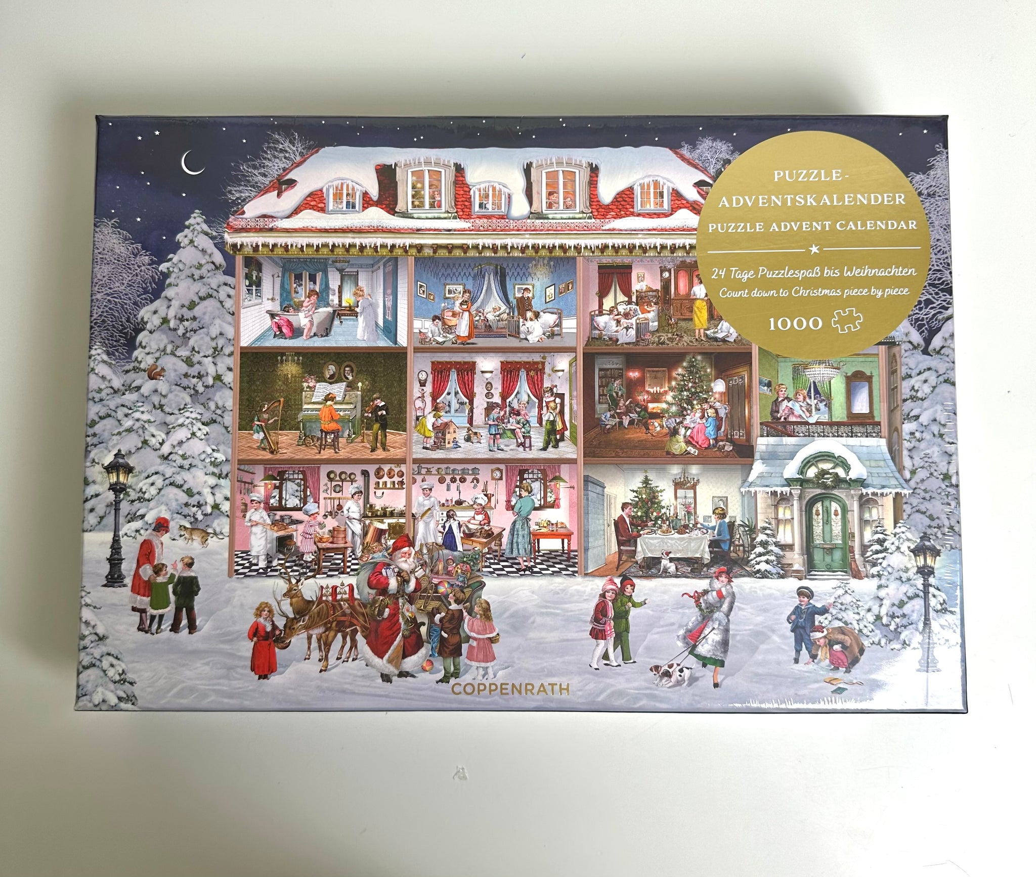 CALENDARIO AVVENTO PUZZLE CASA VINTAGE