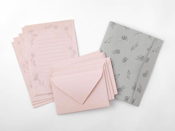 SET CORRISPONDENZA FIORI ROSA - Midori