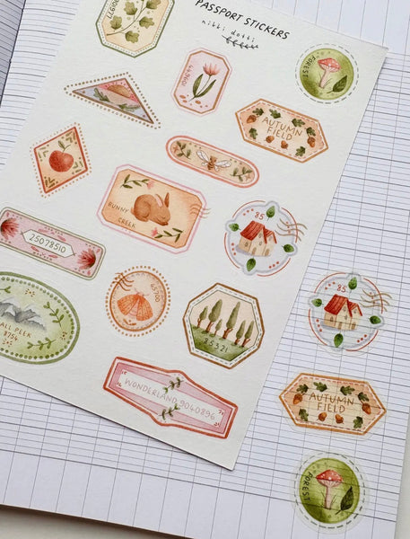 STICKERS NIKKI D. PASSPORT