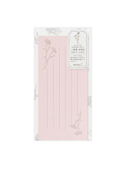 SET BIGLIETTI CON BUSTA PINK - Midori