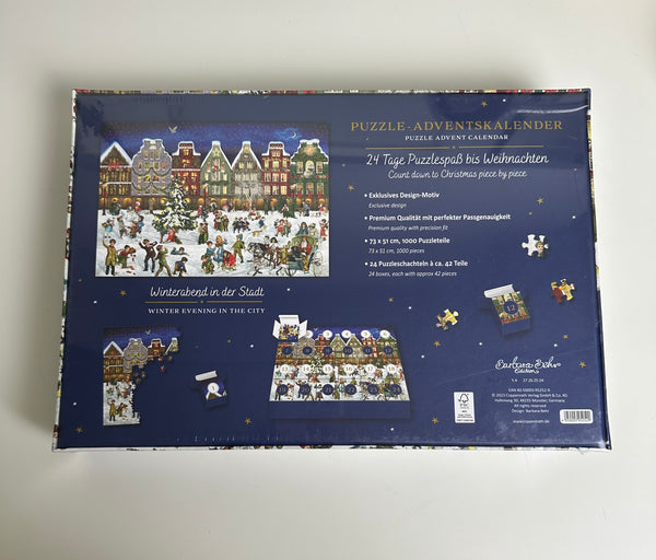 CALENDARIO AVVENTO PUZZLE VILLAGGIO DI NATALE