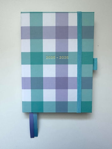 AGENDA SETTIMANALE A6 2025/26 LETTS LONDON GINGHAM