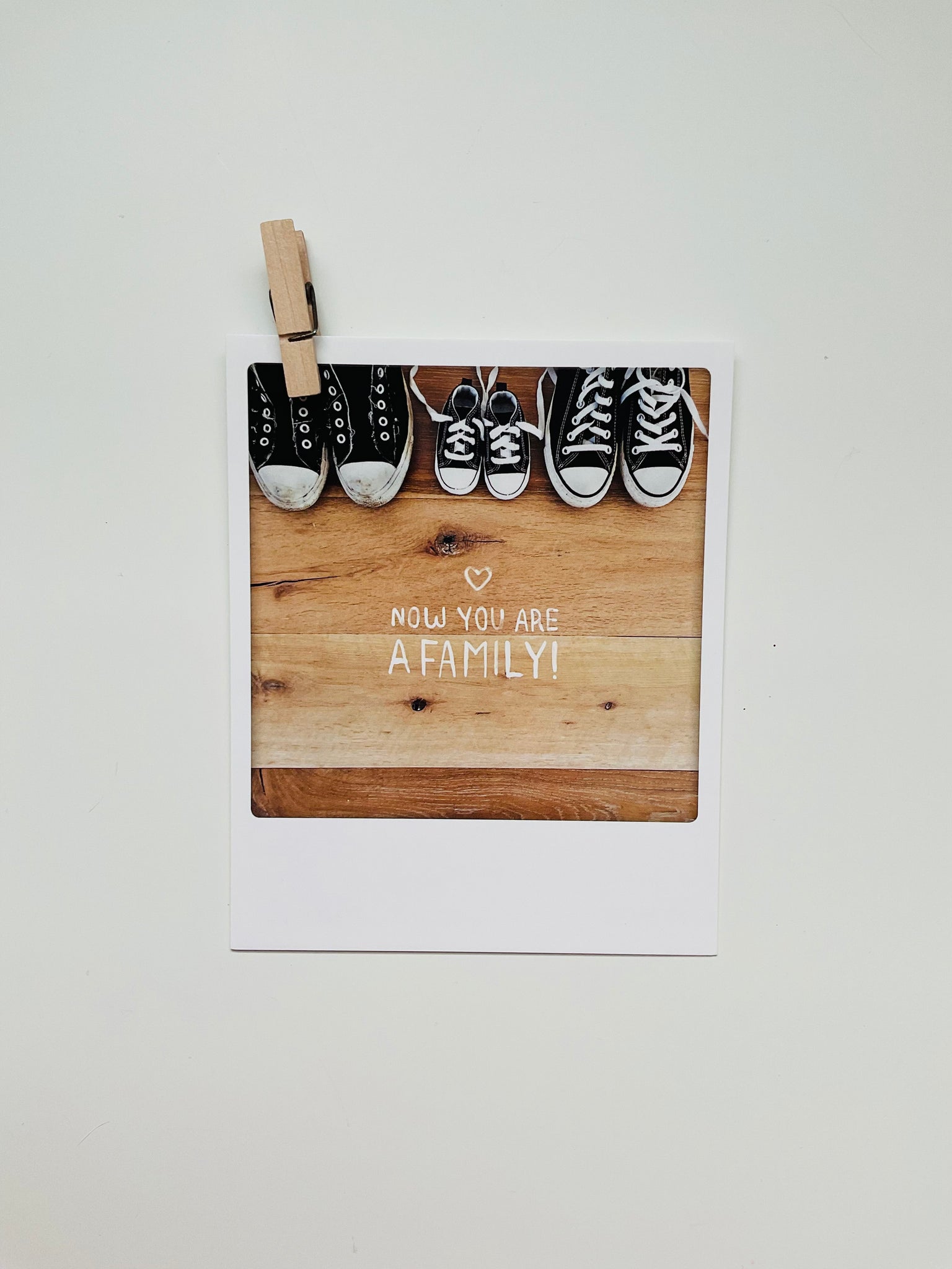 BIGLIETTO /CARD AUGURALE  “Now you are a family”