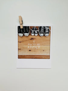 BIGLIETTO /CARD AUGURALE  “Now you are a family”