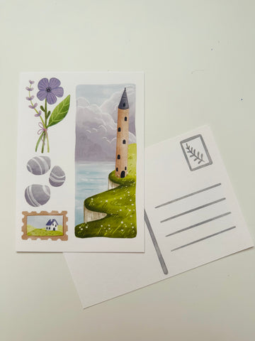 CARTOLINA DINTORNI VIOLA NIKKI