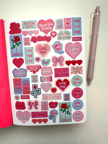 AGENDA SETTIMANALE 25/26 ROSE di Paper Poetry