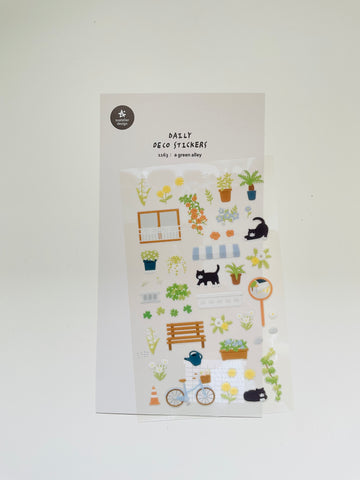 STICKERS “ A GREEN ALLEY” Suatelier design
