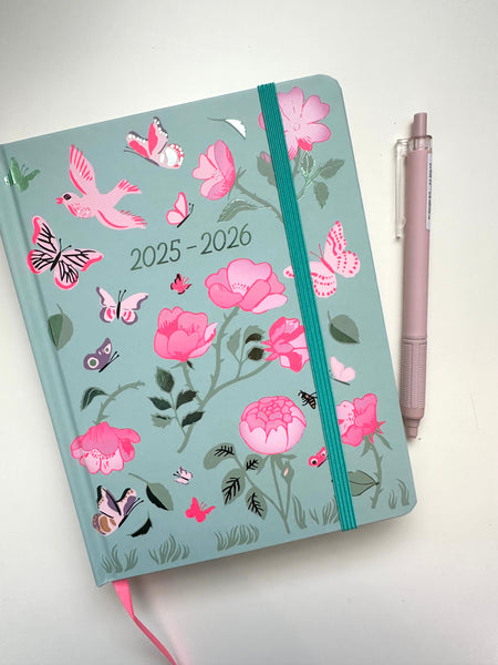 AGENDA SETTIMANALE 25/26 ROSE di Paper Poetry