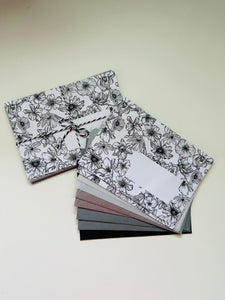 SET 10 BUSTE Black Flower