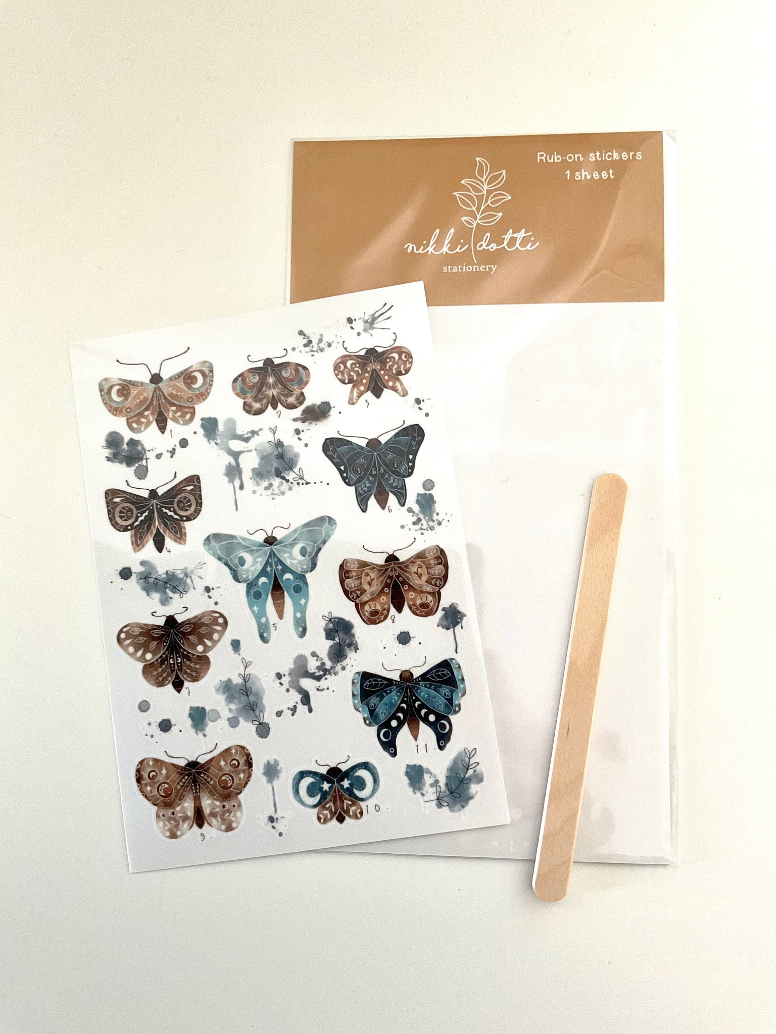 RUB-ON STICKERS Farfalle