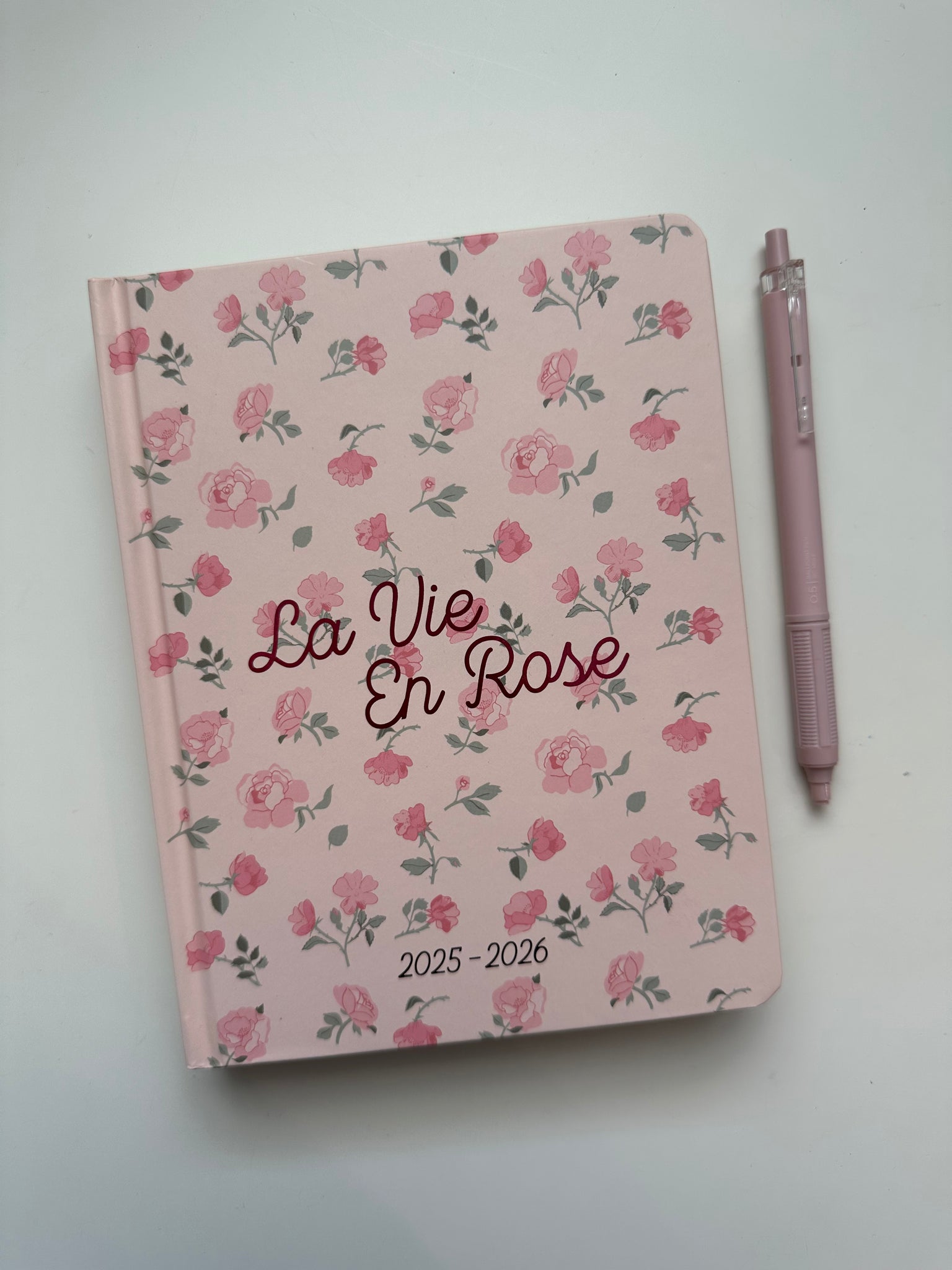 AGENDA SETTIMANALE 25/26 LA VIE EN ROSE di Paper Poetry