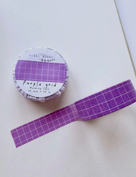 WASHI TAPE NIKKI D. QUADRETTI VARI COLORI