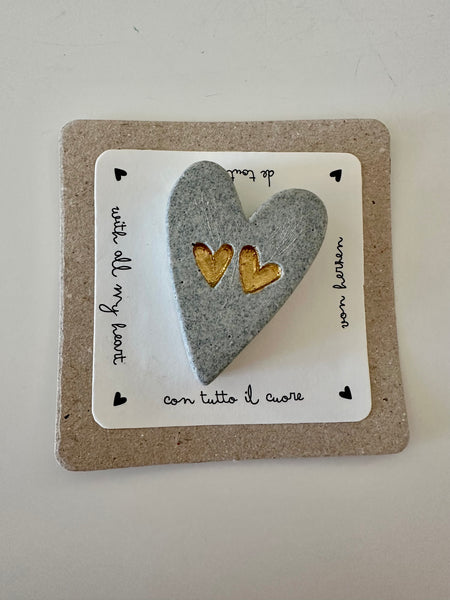 MAGNETE MESSAGGIO CON IL CUORE