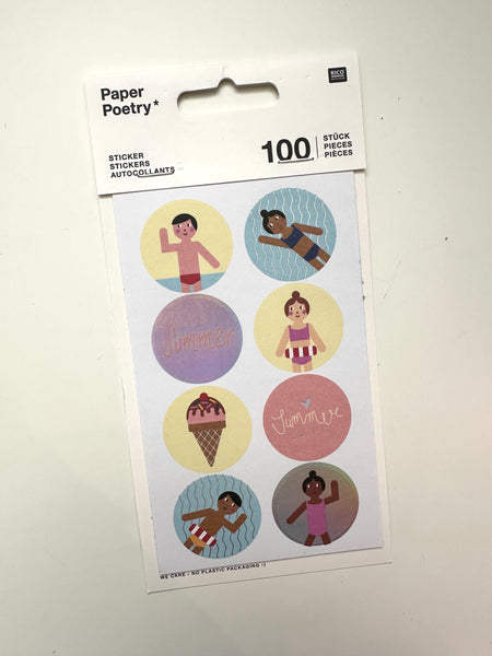 STICKERS SUMMER Paper Poetry