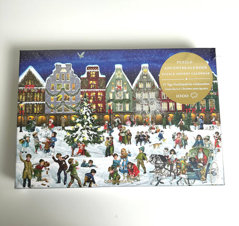 CALENDARIO AVVENTO PUZZLE VILLAGGIO DI NATALE