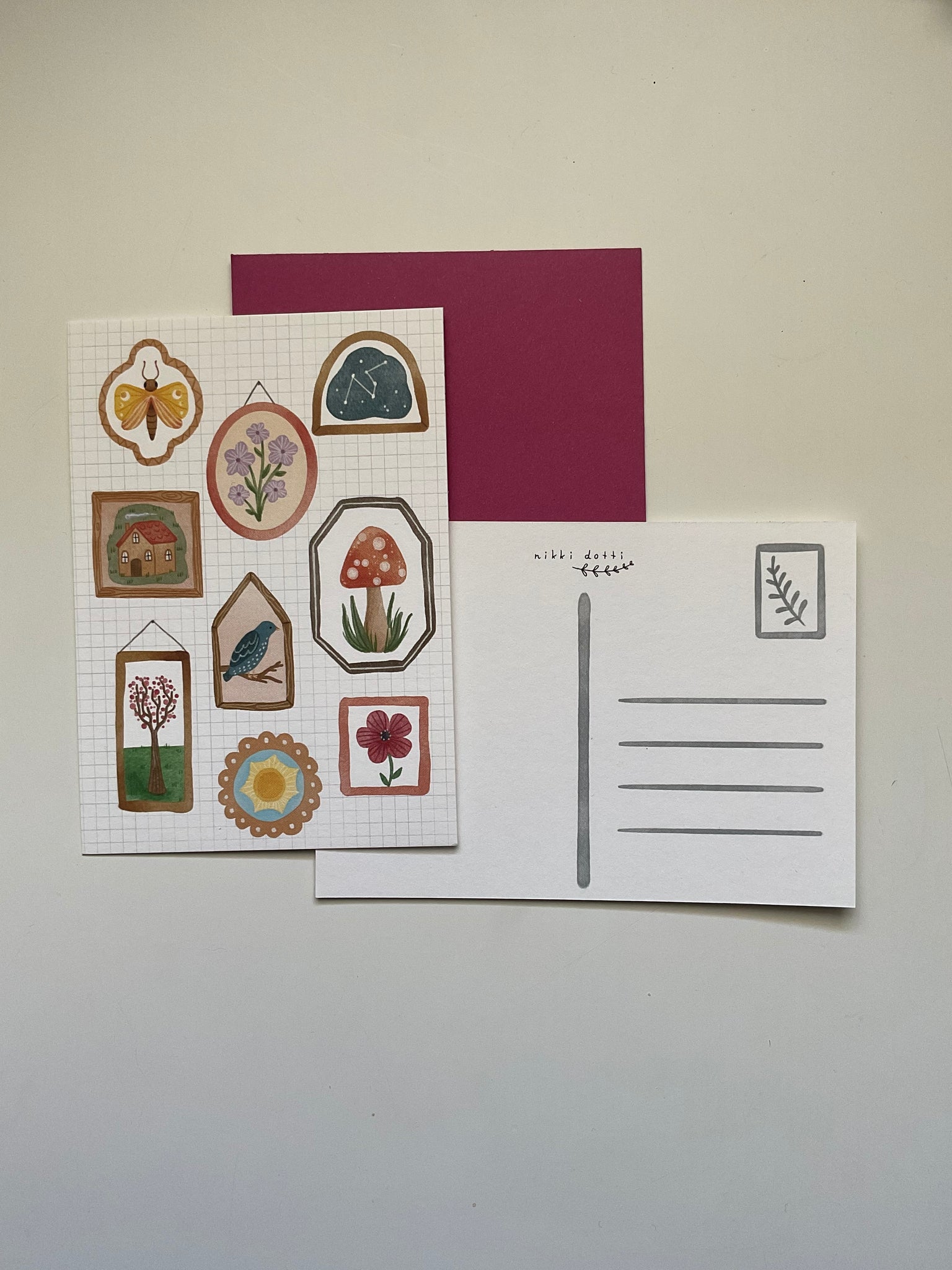CARTOLINA RICORDI INCORNICIATI
