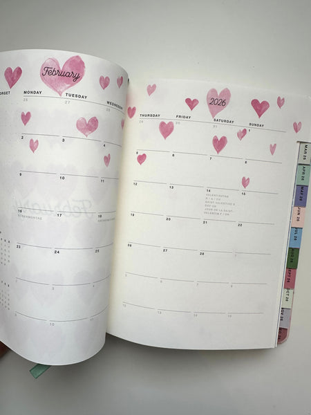 AGENDA SETTIMANALE 25/26 LA VIE EN ROSE di Paper Poetry