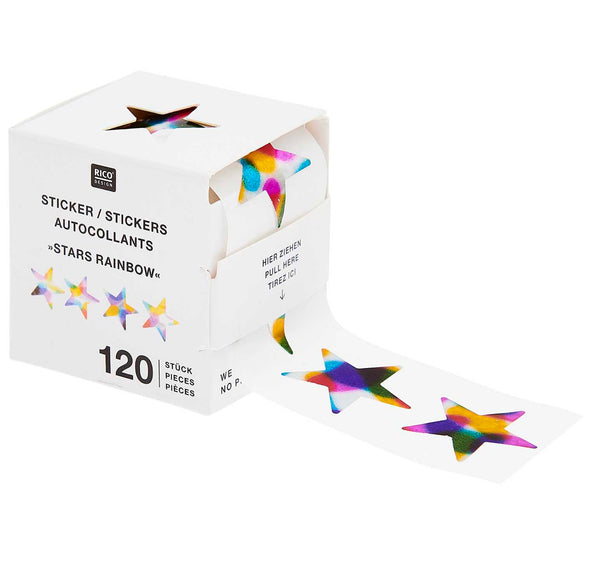 STICKER STELLINE OLOGRAFICHE IN ROTOLO