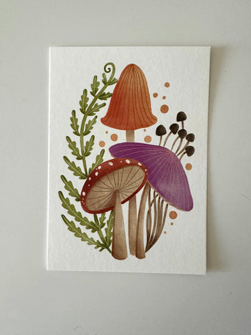 CARTOLINA FUNGHI NIKKI