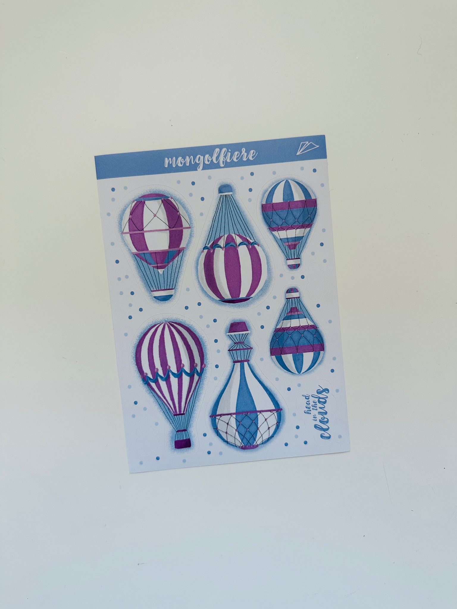 STICKERS Mongolfiere