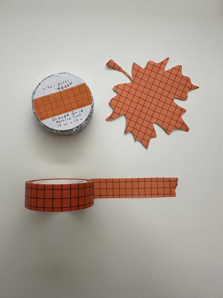 WASHI TAPE QUADRETTI AUTUNNALI