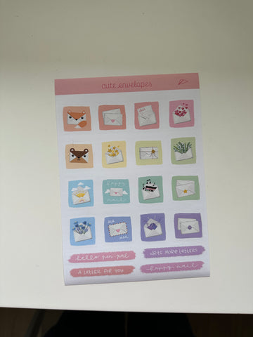 STICKERS Cute envelopes