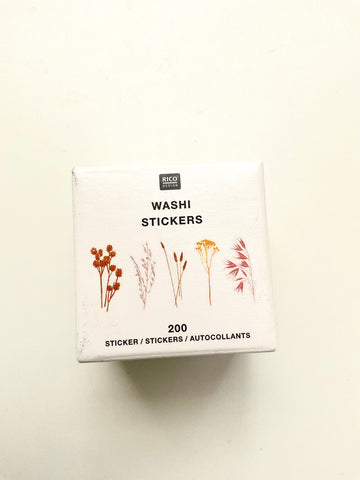 WASHI STICKERS FIORI A STELO