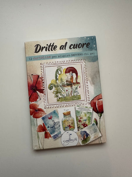 SET 12 CARTOLINE “DRITTO AL CUORE”
