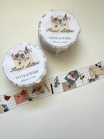 WASHI TAPE FLORAL LETTERS