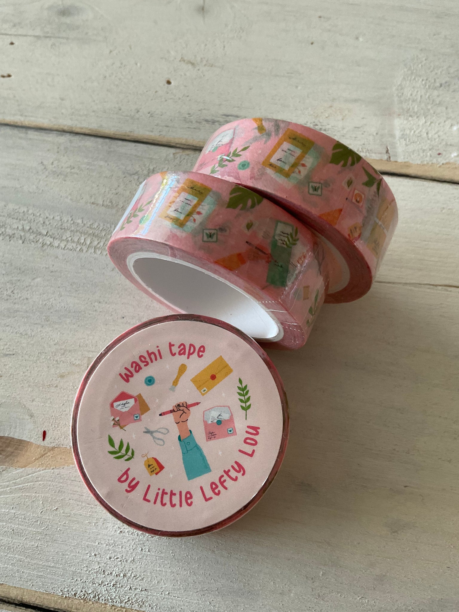 WASHI TAPE SWEET PINK MAIL