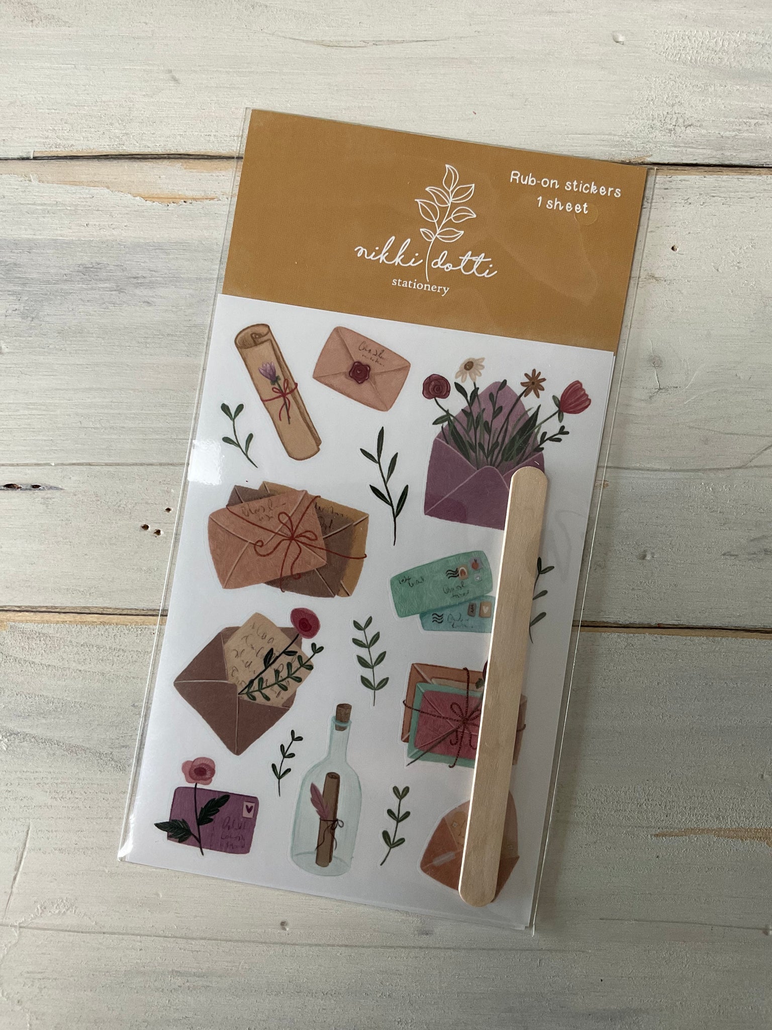 RUB-ON STICKERS lettere