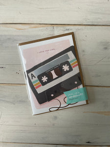 BIGLIETTO D’AUGURI SCRATCH OFF - music tape