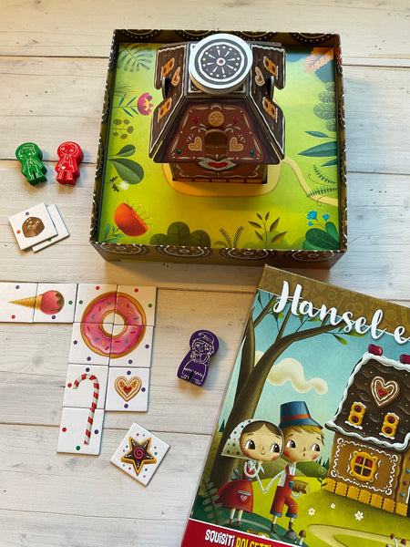 Hansel e Gretel gioco da tavolo.