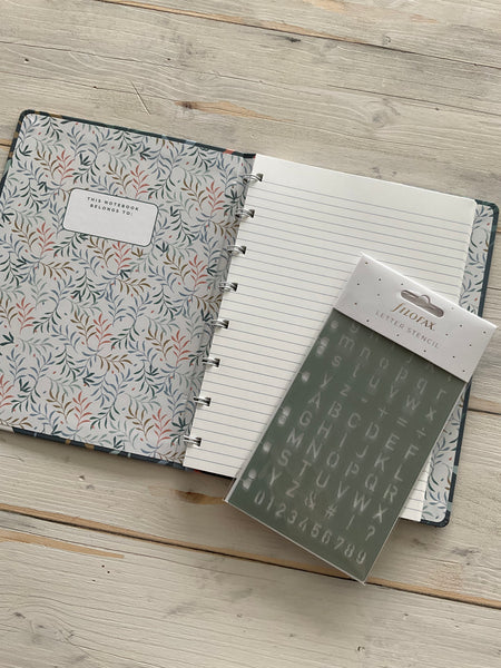 STENCIL NOTEBOOK