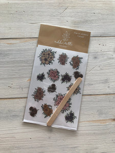 RUB-ON STICKERS mazzolini di fiori